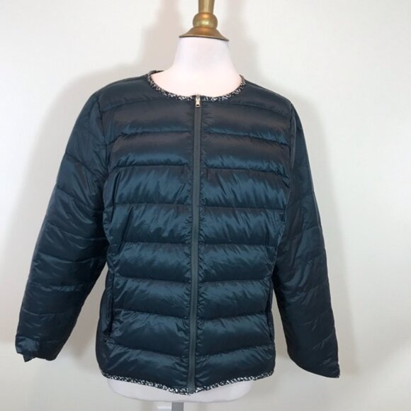 Lands End Reversable packable Down Jacket - Picture 6 of 6